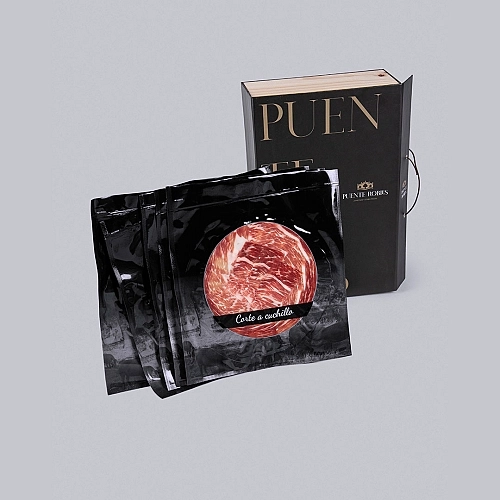 COMMANDEZ 6 ET PAYEZ 5 : SACHETS DE 100 GRAMMES DE JAMBON IBERIQUE CEBO IBERICO 50%