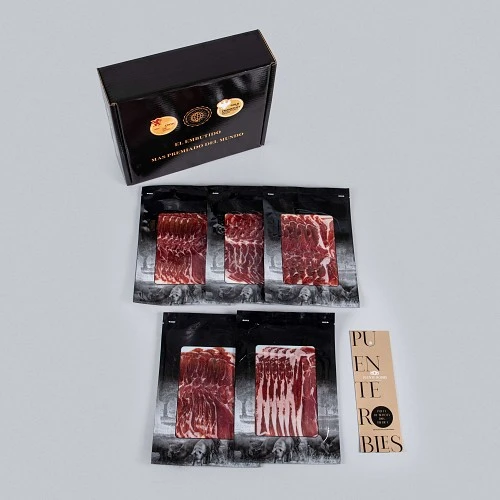 PACK 5 : 5 SACHETS D'ÉPAULE DE PORC IBÉRIQUE 100% NOURRI AUX GLANDS, COUPÉE À LA MACHINE PACK 5 : 5 SACHETS D'ÉPAULE DE PORC IBÉRIQUE 100% NOURRI AUX GLANDS, COUPÉE À LA MACHINE